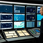 Maritime Surveillance Center**

A bustling, high-tech maritime surveillance center. Operators monitor multiple screens displaying data from radar, sonar, and optical-electronic systems. A large holographic display shows a 3D map of the sea with tracked vessels. Include elements of satellite imagery overlaid on the map. Emphasize the integration and automation of the data feeds. "Safe for work", "appropriate content", "fully clothed", "professional environment", perfect anatomy, correct proportions, natural pose, professional lighting.

**
