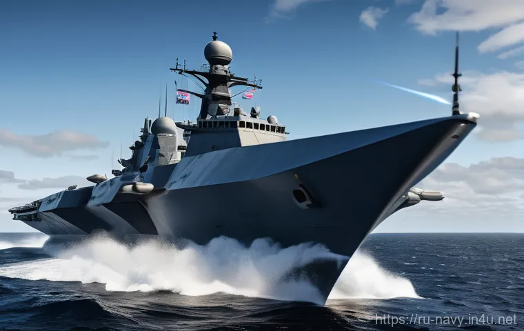 해군의 최신 군사 기술 동향 - **Prompt 1: Autonomous Stealth Patrol**
    "A photorealistic depiction of a highly advanced, autono...