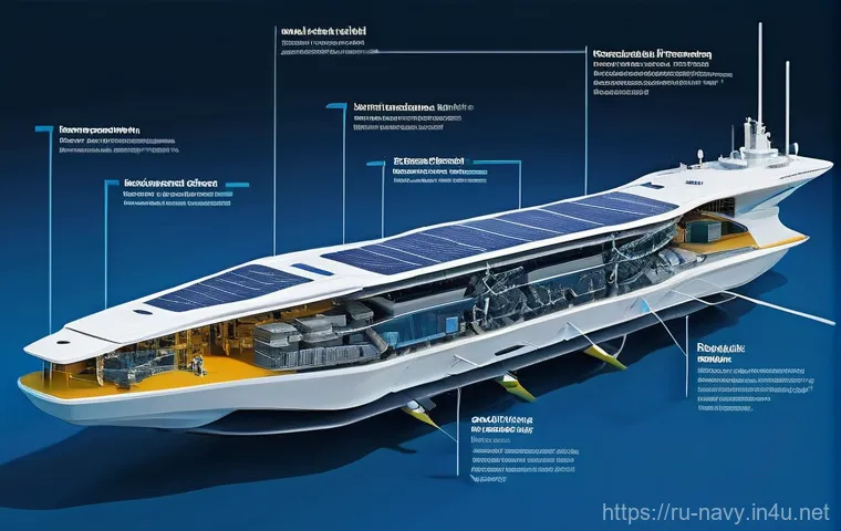 해군의 최신 군사 기술 동향 - **Prompt 2: Hypersonic Strike and AI Command**
    "A dynamic, cinematic shot of a powerful, next-ge...