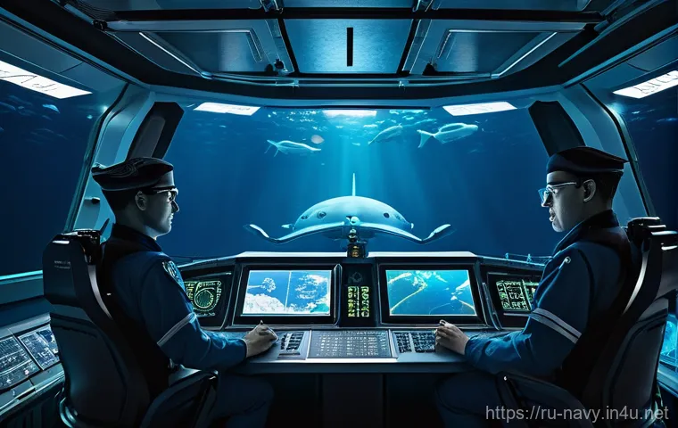 해군의 핵잠수함 개발 역사 - **Prompt 2: Life Aboard the Silent Hunter**
    A candid, realistic portrayal of submariners within ...